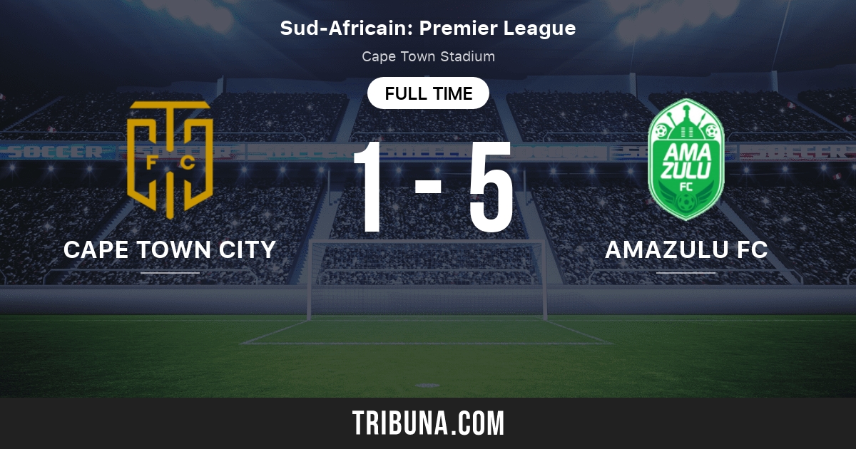 Cape Town City Vs Amazulu Fc Classement En Premier Soccer League 28 04 2021 [ 630 x 1200 Pixel ]