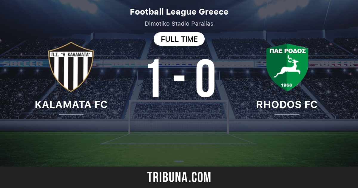 Kalamata FC vs RHODES Score en direct, Stream et résultats H2H 22/05