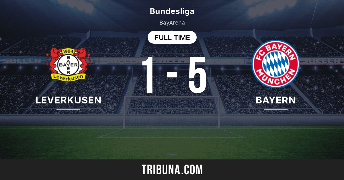 Bayer Leverkusen vs FC Bayern: Score en direct, Stream et résultats H2H