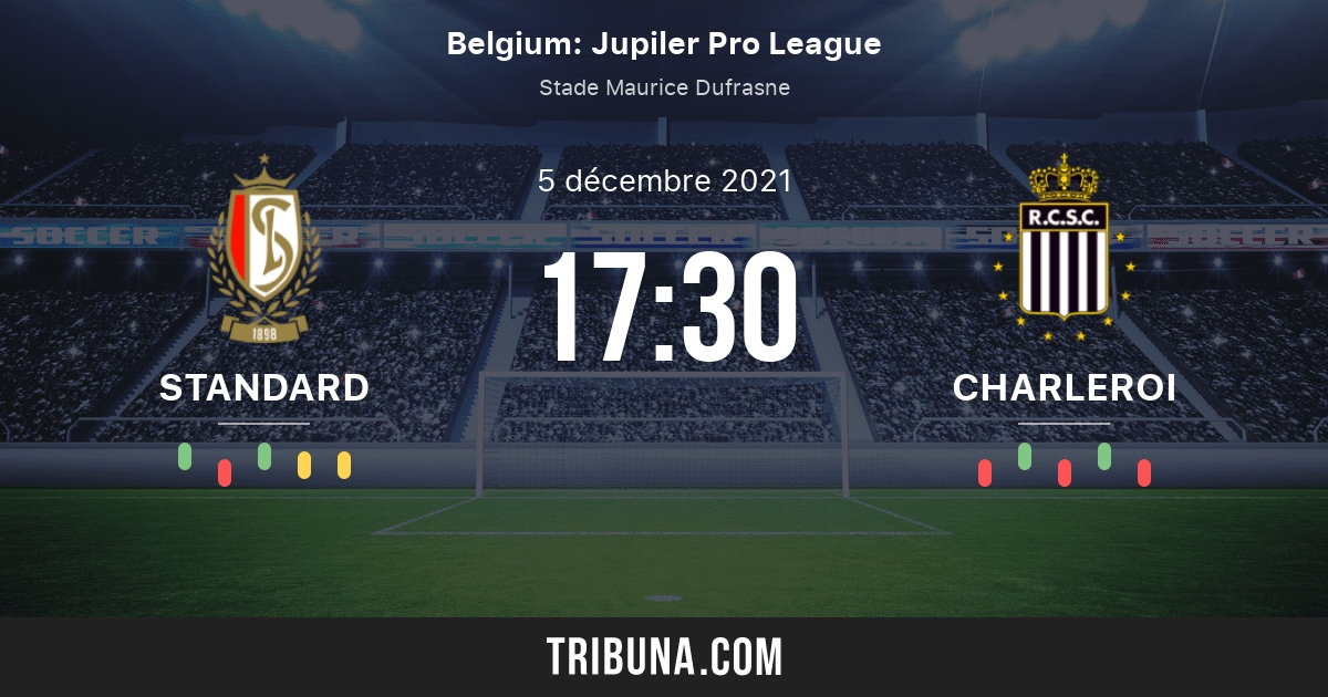 Standard de Liège vs Royal Charleroi Score en direct, Stream et