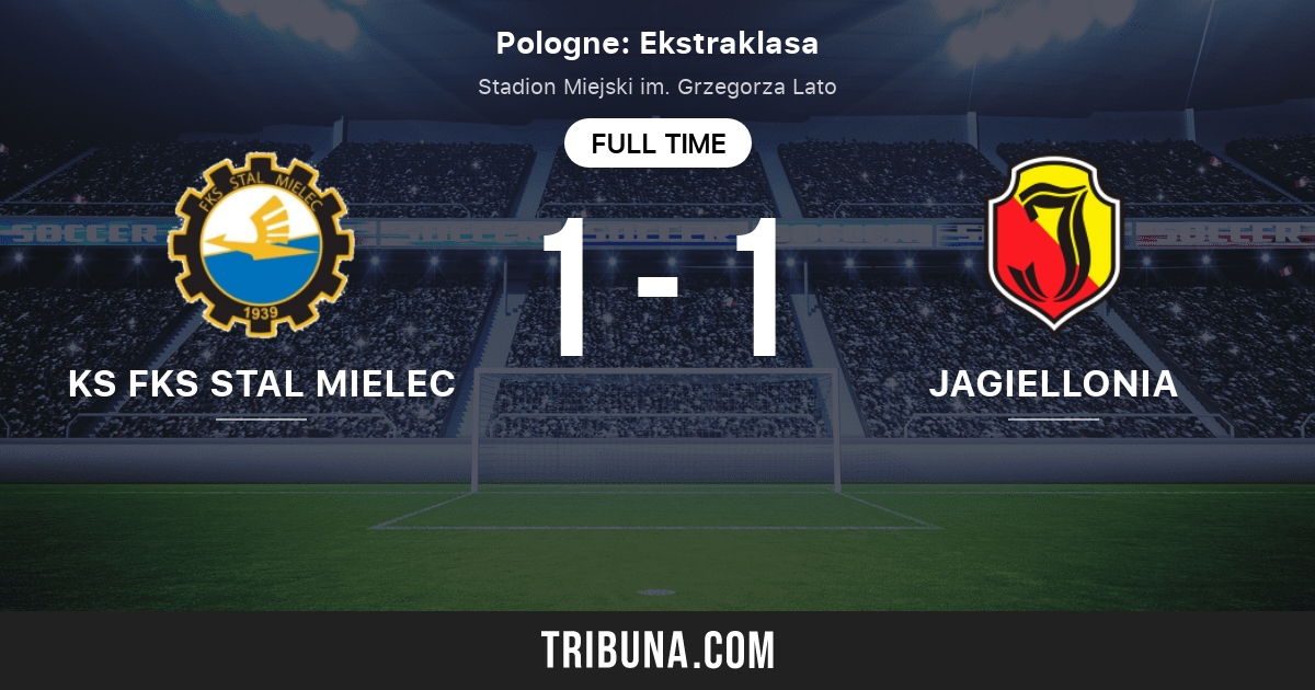 Fks Stal Mielec Vs Jagiellonia Bialystok Score En Direct Stream Et Resultats H2h 05 03 2022 Avant Match Fks Stal Mielec Vs Jagiellonia Bialystok Equipe Heure De Debut Tribuna Com