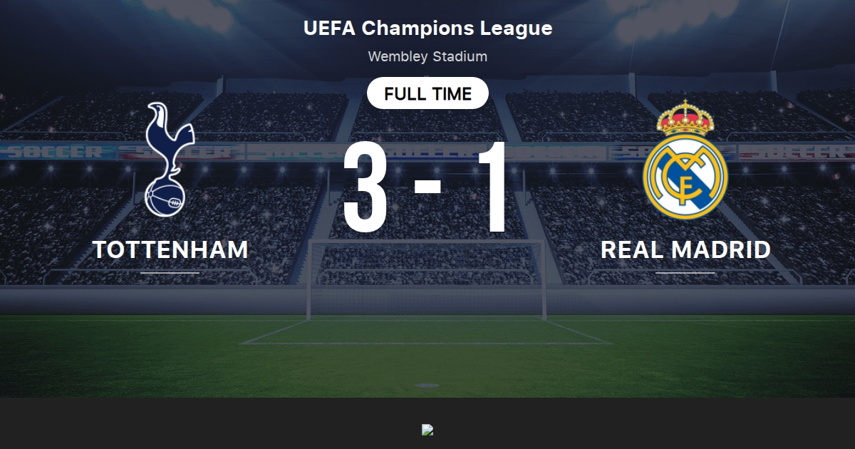 Tottenham Hotspur Vs Real Madrid Score En Direct Stream Et Resultats H2h 01 11 17 Avant Match Tottenham Hotspur Vs Real Madrid Equipe Heure De Debut Tribuna Com