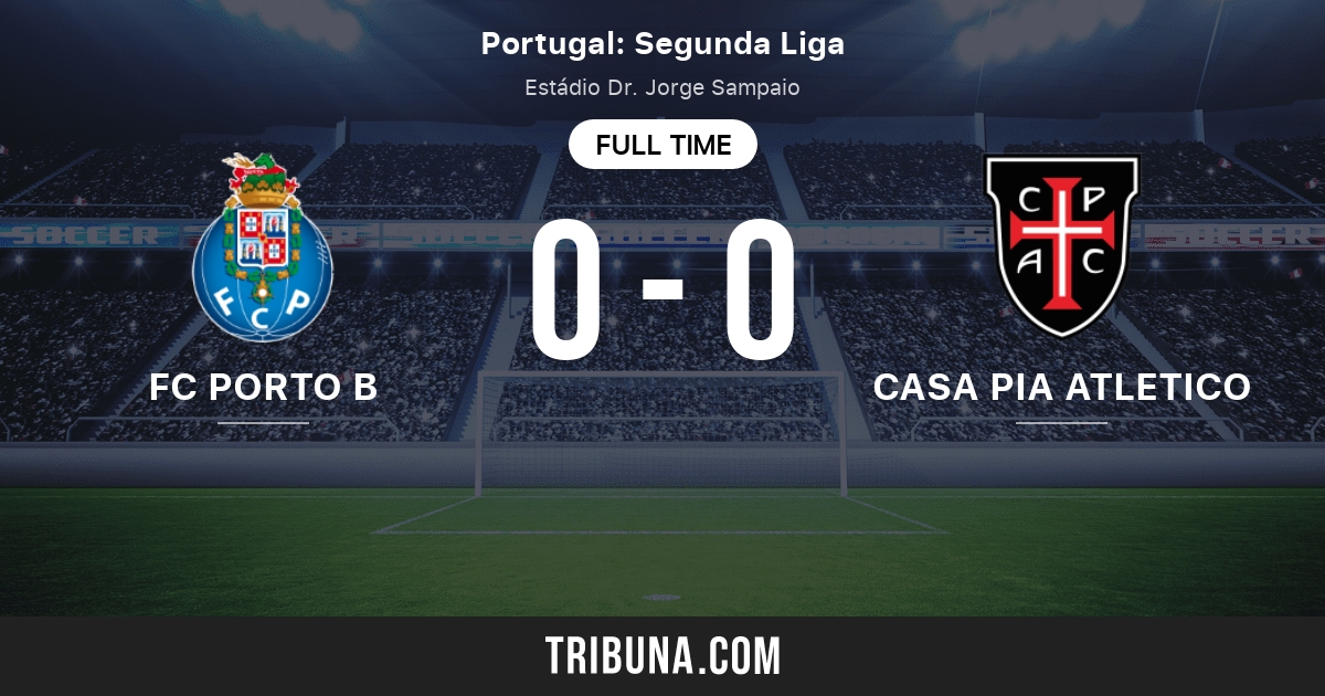 Fc Porto B Vs Casa Pia Atletico Score En Direct Stream Et Resultats H2h 31 08 19 Avant Match Fc Porto B Vs Casa Pia Atletico Equipe Heure De Debut Tribuna Com