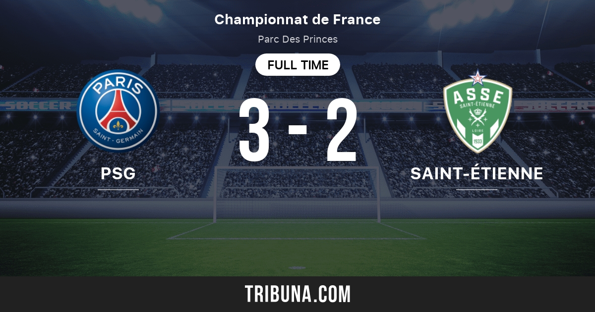 PSG vs SaintÉtienne Score en direct, Stream et résultats H2H 18/04