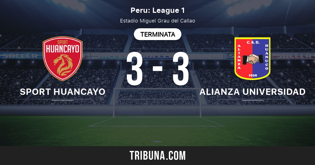 Sport Huancayo Vs Alianza Universidad De Huanuco Punteggi Live Stream E Risultati Testa A Testa 04 25 2021 Anteprima Match Sport Huancayo Vs Alianza Universidad De Huanuco Squadra Ora D Inizio Tribuna Com